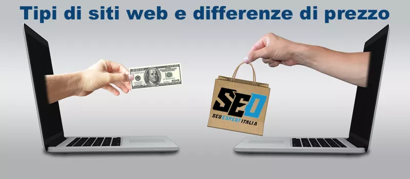 Tipi di siti web e differenze dei prezzi per siti web